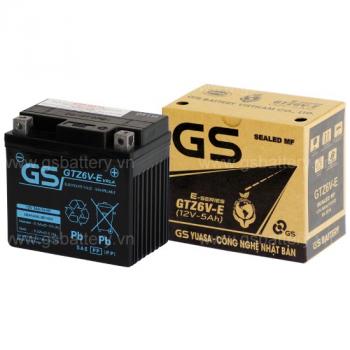 Ắc quy xe máy GS GTZ6V-E 5ah-12v